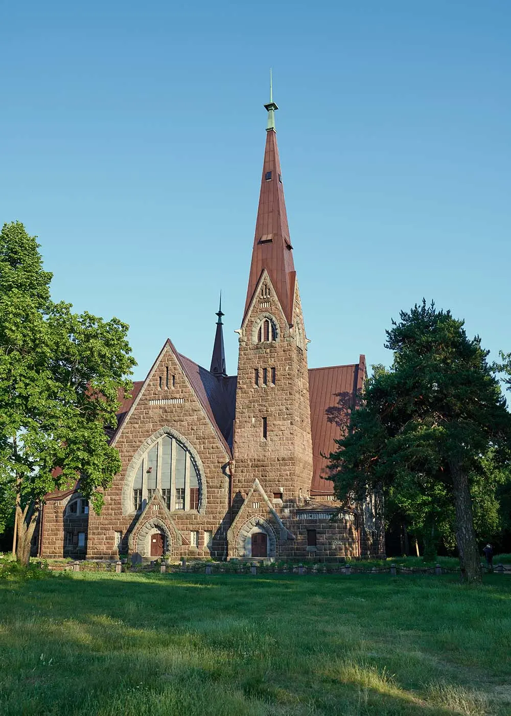 Вид на кирху Марии Магдалины в Приморске