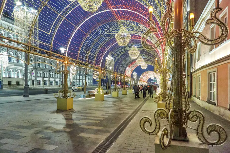 Как в Европе. Московские новогодние маршруты.