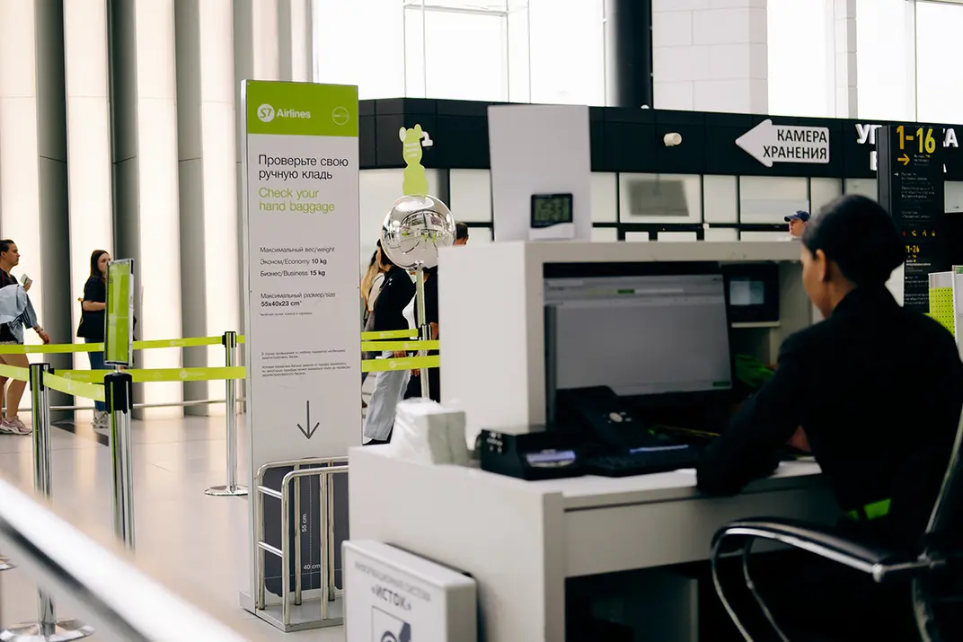Стойки регистрации S7 Airlines в Толмачёво