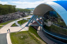 Приморский океанариум, вид сбоку