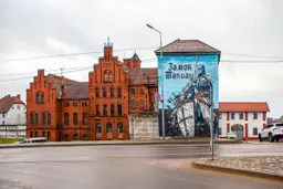 Тевтонский замок Тапиау, вид с восточной стороны, с улицы Дзержинского