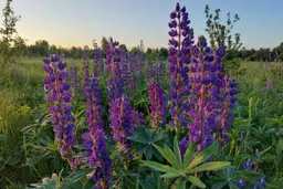 Цветы люпина многолистного