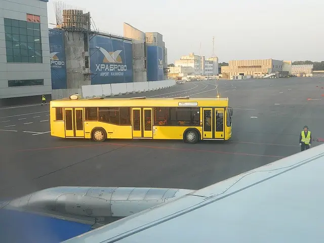 Take the bus from the airport