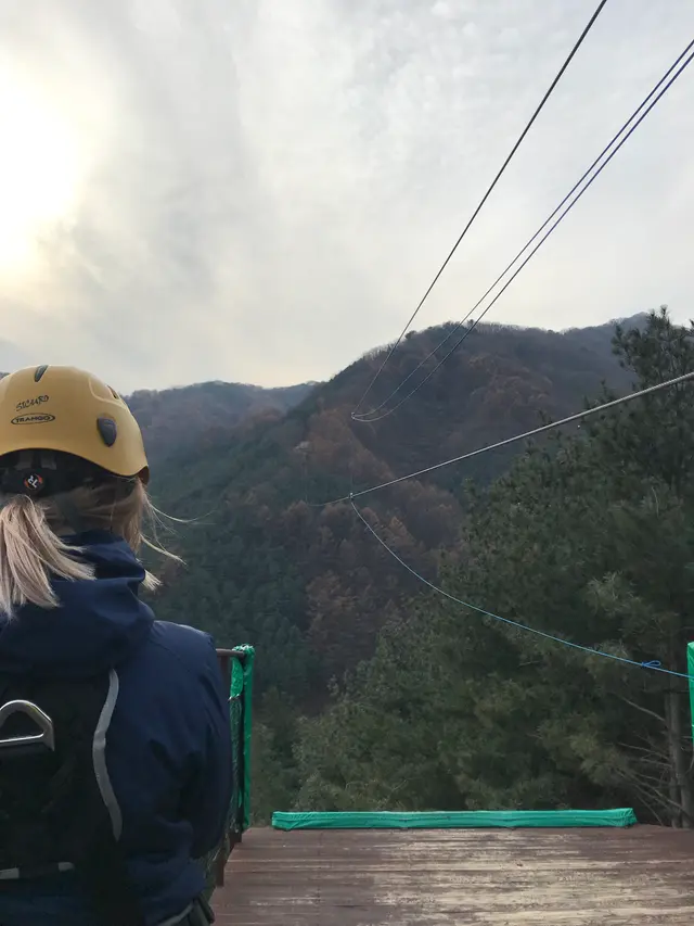 Канатный спуск Zipline Gapyeong