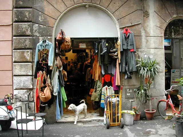 Second-hand shops at via del Governo Vecchio